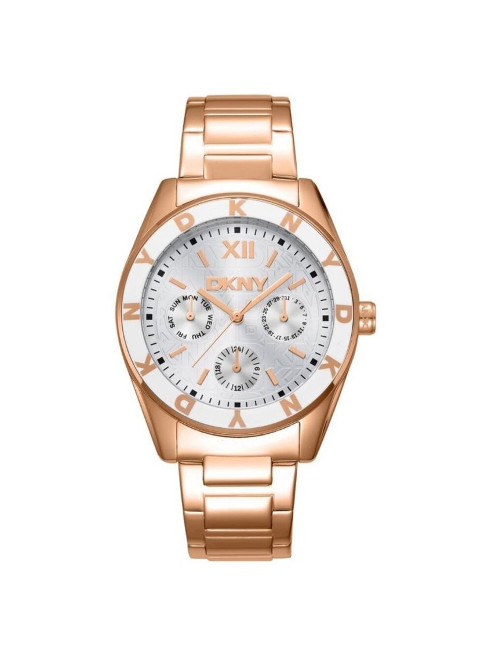 NWT DKNY Fashion Silver-tone Dial Ladies Watch